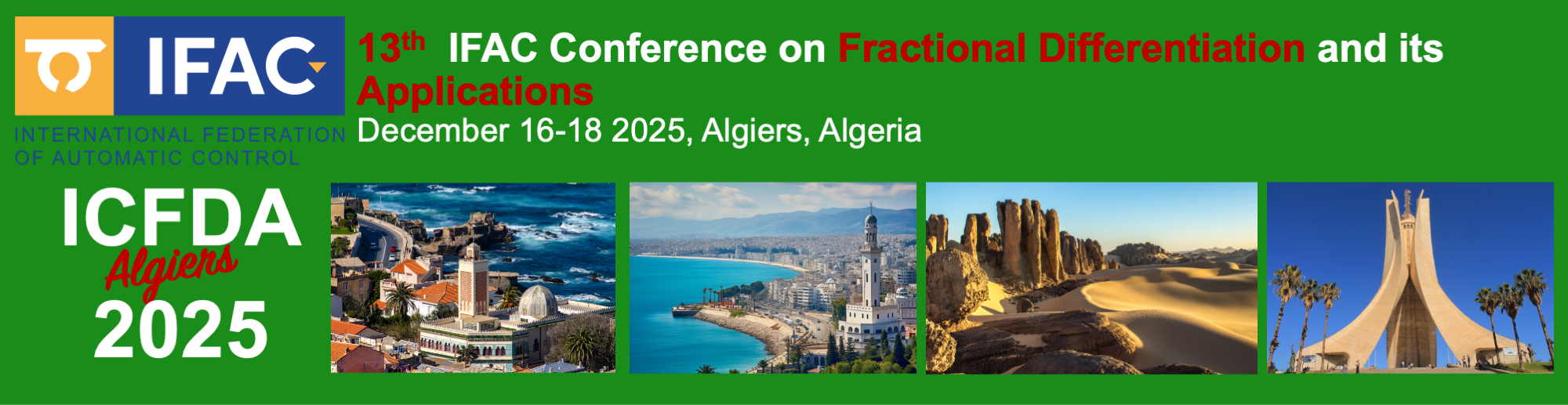 Fractional Differentiation and its Applications - 13th ICFDA 2025